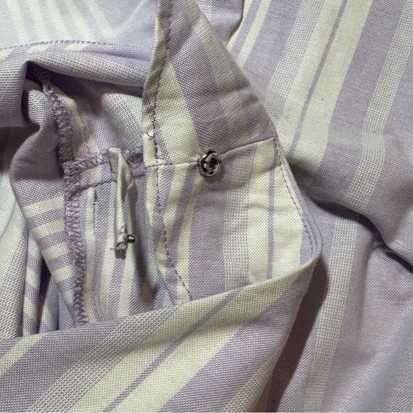 🌻 Wayward Fancies eShakti Lilac Striped Button Down A-Line Shirtdress *no size* - Picture 9 of 12